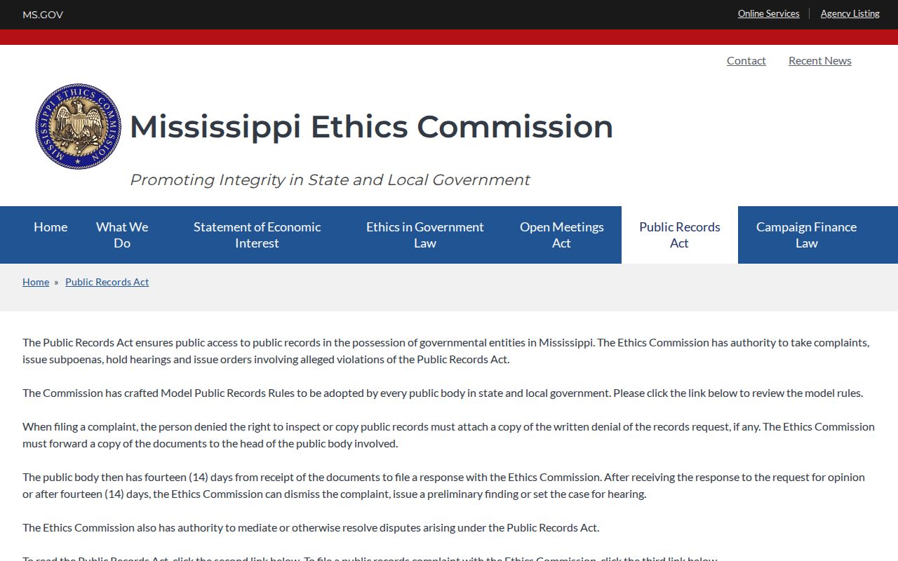 Wilkinson County court records and Mississippi public-records request information